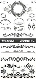 Stock Vector - Ornament Set