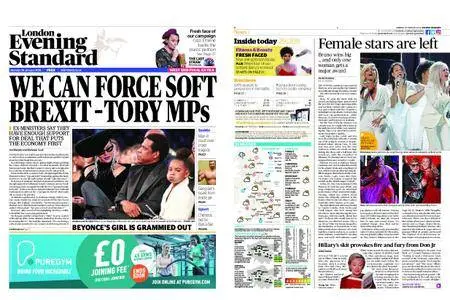 London Evening Standard – January 29, 2018