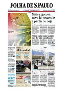 Jornal Folha de São Paulo - 21 de dezembro de 2012 - Sexta