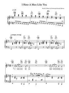 I Hate A Man Like You - Hugh Laurie (Piano-Vocal-Guitar (Piano Accompaniment))