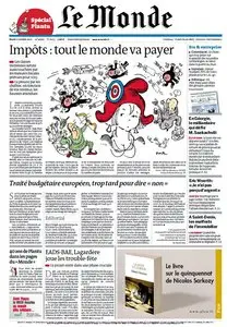 Le Monde et Supplément Economique du Mardi 2 Octobre 2012