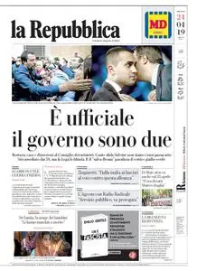 la Repubblica – 24 aprile 2019