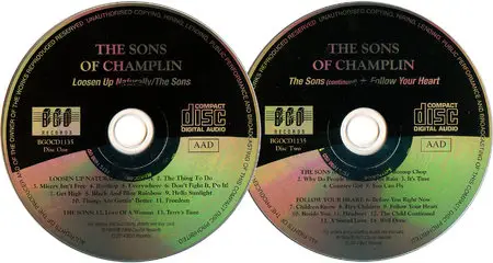 The Sons of Champlin - Loosen Up Naturally (1969) + The Sons (1969) + Follow Your Heart (1971) 3 LPs on 2 CDs, Remastered 2014