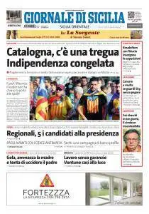 Giornale di Sicilia Sicilia Orientale - 11 Ottobre 2017