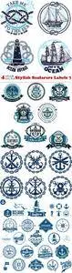 Vectors - Stylish Seafarers Labels 7