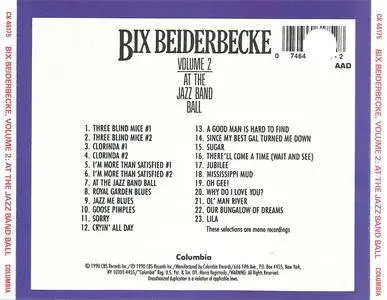 Bix Beiderbecke - Volume 2: At The Jazz Band Ball (1990) {Columbia} **[RE-UP]**