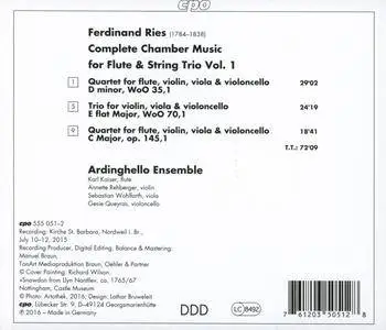 Ardinghello Ensemble - Ries: Complete Chamber Music for Flute & String Trio, Vol. 1 (2017)