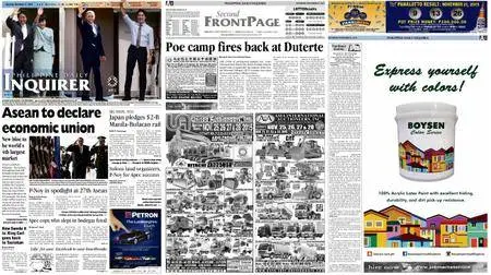 Philippine Daily Inquirer – November 21, 2015