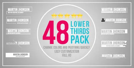 48 Lower Thirds Pack - Project for After Effects (VideoHive)