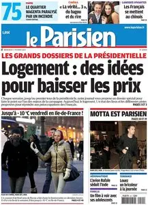 Le Parisien + Cahier Paris du Mercredi 1er Février 2012