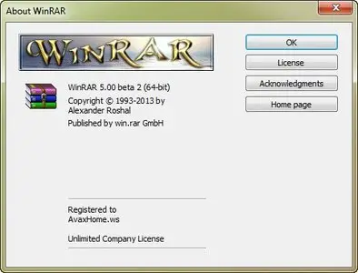 WinRAR 5.00 Beta 2 (x86/x64) Portable