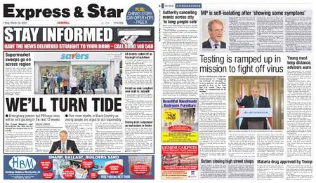 Express and Star Sandwell Edition – March 20, 2020