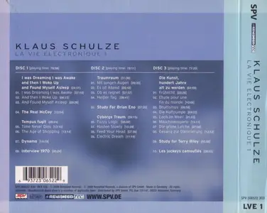 Klaus Schulze - La Vie Electronique I (2009) 3CD Box Set