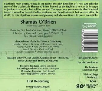 David Parry, The Orchestra of Scottish Opera - Charles Villiers Stanford: Shamus O'Brien (2023)