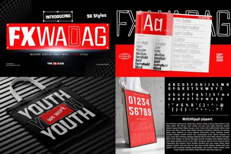 FX Wadag - Display Font Family
