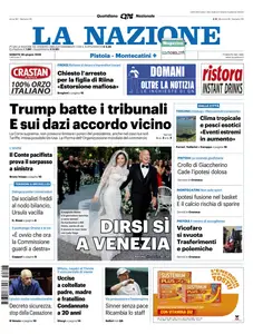 La Nazione Pistoia Montecatini - 28 Giugno 2025