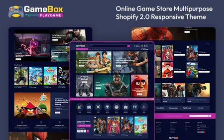 Gamebox - Online Game Store Multipurpose Shopify 2.0 Responsive Theme Shopify Theme