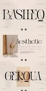 EE - Basheq Vintage  Modern Serif Logo Font LP4P34F