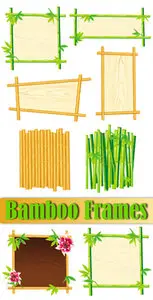 Bamboo Frames Vector