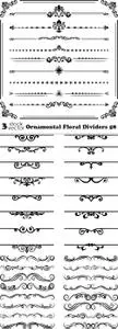 Vectors - Ornamental Floral Dividers 58