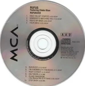 Rufus featuring Chaka Khan - Rufusized (1974) [1991, Reissue]