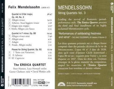 Eroica Quartet - Mendelssohn: String Quartets, Vol. 3 (2005) Re-Up