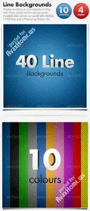 GraphicRiver Line Backgrounds x 40 Horizontal & Diagonal