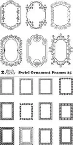 Vectors - Swirl Ornament Frames 25