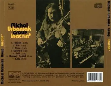 Michal Urbaniak Group - Inactin' (1973)