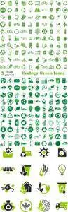 Vectors - Ecology Green Icons
