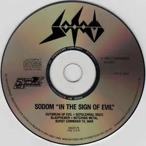 Sodom - In The Sign Of Evil (1984) [1988, Steamhammer SHCD 4004, USA]