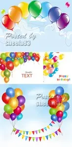 Festive Balloons Vector