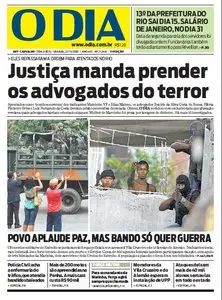 Jornal O Dia em PDF, Sabado, 27 de Novembro de 2010