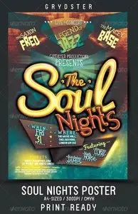 GraphicRiver Soul Nights Flyer - Poster