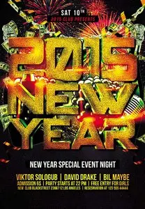 Flyer PSD Template - 2015 New Year