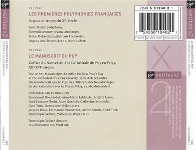 EGB - Les Premieres Polyphonies Francaises - Manuscrit du Puy [Virgin 7243 5 61940 2 1] {2001}