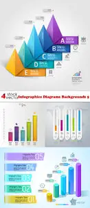 Vectors - Infographics Diagrams Backgrounds 5