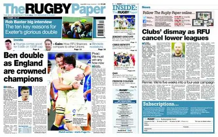 The Rugby Paper – November 01, 2020