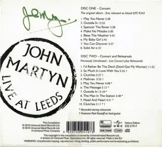John Martyn - Live At Leeds (1975) {2010, Deluxe Edition, Remastered} *PROPER*