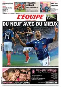 L'Équipe - Lundi 11 Octobre 2010