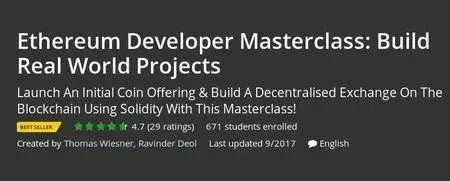 Udemy - Ethereum Developer Masterclass: Build Real World Projects