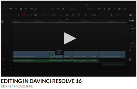 Editing in DaVinci Resolve 16