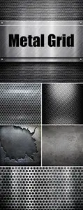 Stock Photo - Metal Grid