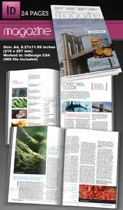 GraphicRiver 24 Page InDesign Magazine A4