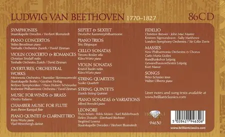 Ludwig Van Beethoven - Beethoven Complete Edition: Box Set 86CDs (2013)