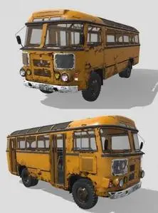 Bus PAZ-672 3D Model