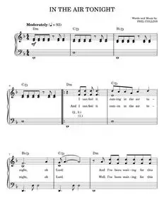 In the air tonight - Phil Collins (Easy Piano)