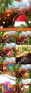 2015 Merry Christmas and Happy New Year vector background 2