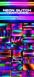 Neon Glitch Textures VOL.1