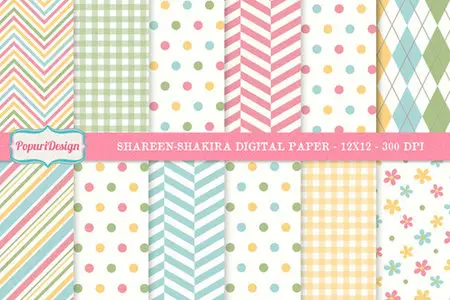 Shareen-Shakira Digital Paper Set